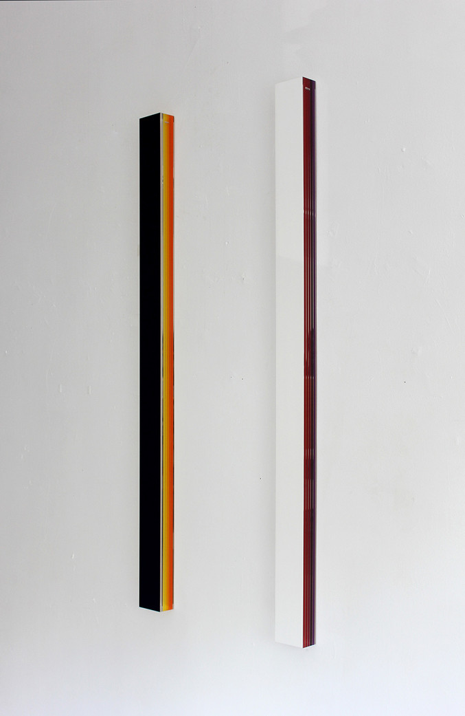 Mikael Fagerlund | Blue White Coloured Stripes Diptych PG Mikael Fagerlund | Blue White Coloured Stripes Diptych PG