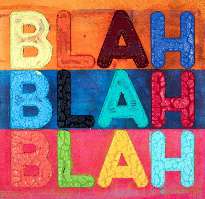 Mel Bochner | Blah, Blah Blah