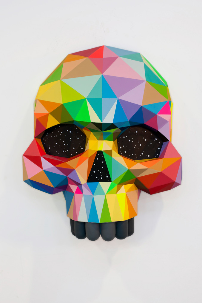 Okuda San Miguel | Kaleidoscope Skull