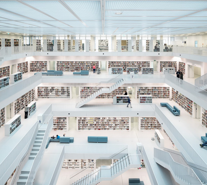Reinhard Görner | Open Space of City Library, Stuttgart Reinhard Görner | Open Space of City Library, Stuttgart