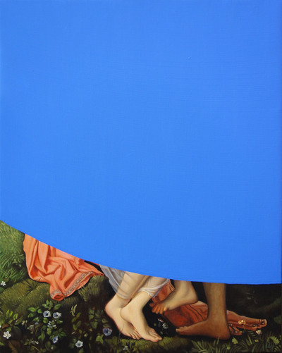 Lino Lago | Pintura azul sobre François Gérard