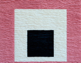 Fernando Daza | Cuadrado negro sobre cuadrado blanco sobre cuadrado rosa (Homenaje a Josef Albers)