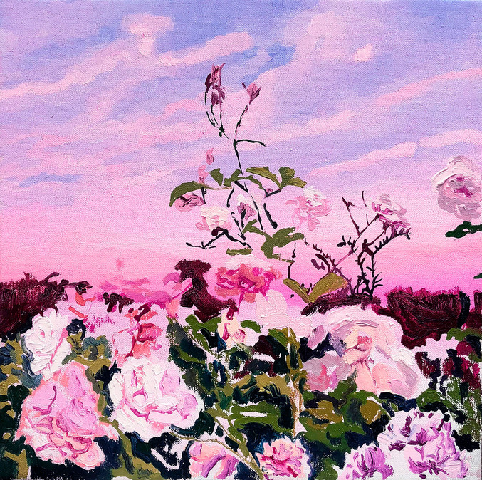 Alejandra Atarés | Flores rosas