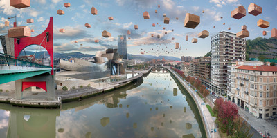 Paco Díaz | Bilbao (Guggenheim). Serie Migraciones.