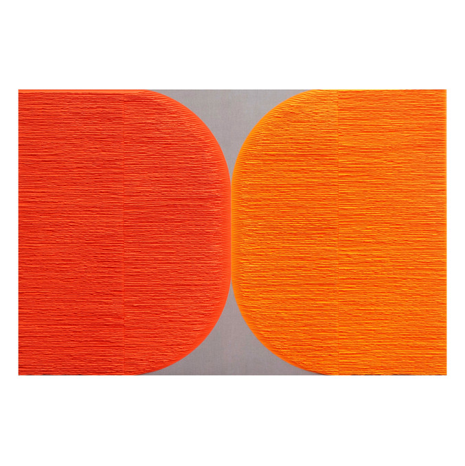 Fernando Daza | Díptico - formas naranjas Fernando Daza | Díptico - formas naranjas