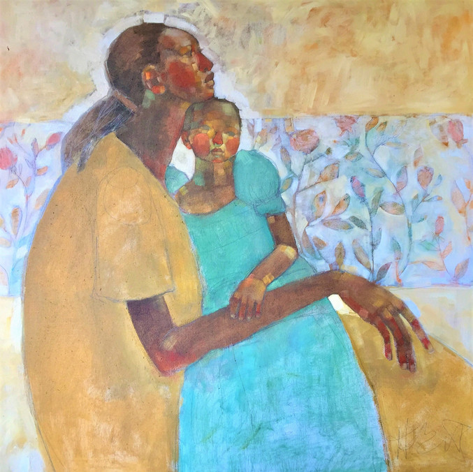 Olivia Mae Pendergast | Woman and Child with Roses