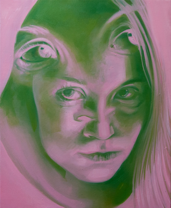 Núria Farré | Negativo en rosa y verde II
