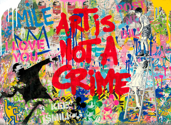 Mr. Brainwash | Helping hand Mr. Brainwash | Helping hand