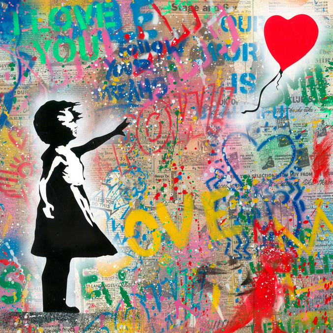 Mr. Brainwash | Balloon girl