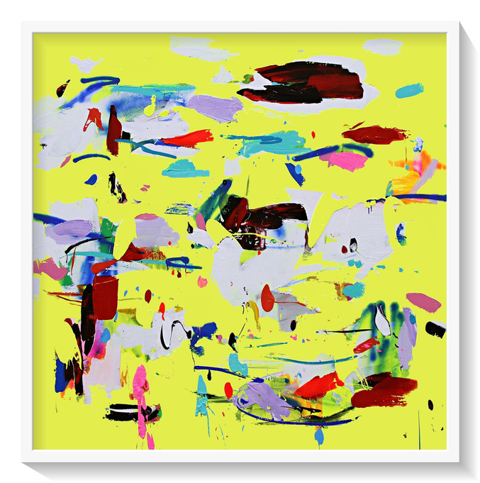 Santiago Picatoste | Yellow Canvas Fluo I