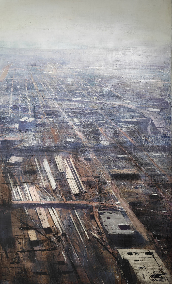 Alejandro Quincoces | Vista industrial de Chicago hacia el oeste