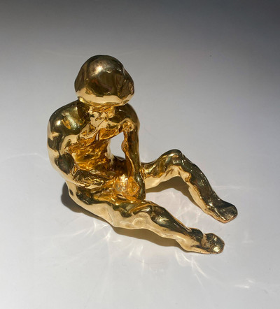 Francesca Martí | Dreamer Antares small - bronze with pure gold plating