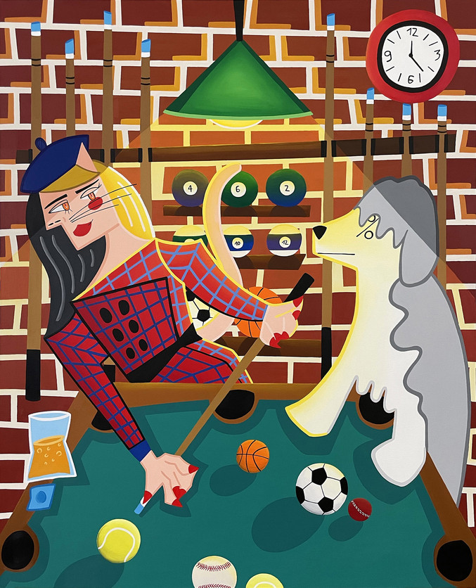 Sol Felpeto | Cat Playing Pool with Dog’s Balls Sol Felpeto | Cat Playing Pool with Dog’s Balls