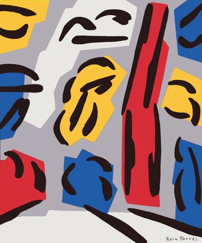 Rosa Torres | Composición con árboles I