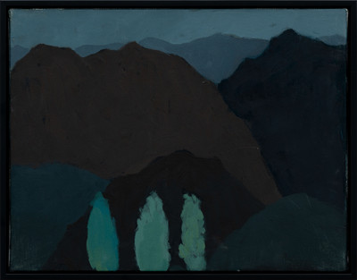Huang-Hsiao Yen | Three tress in front of the mountain
