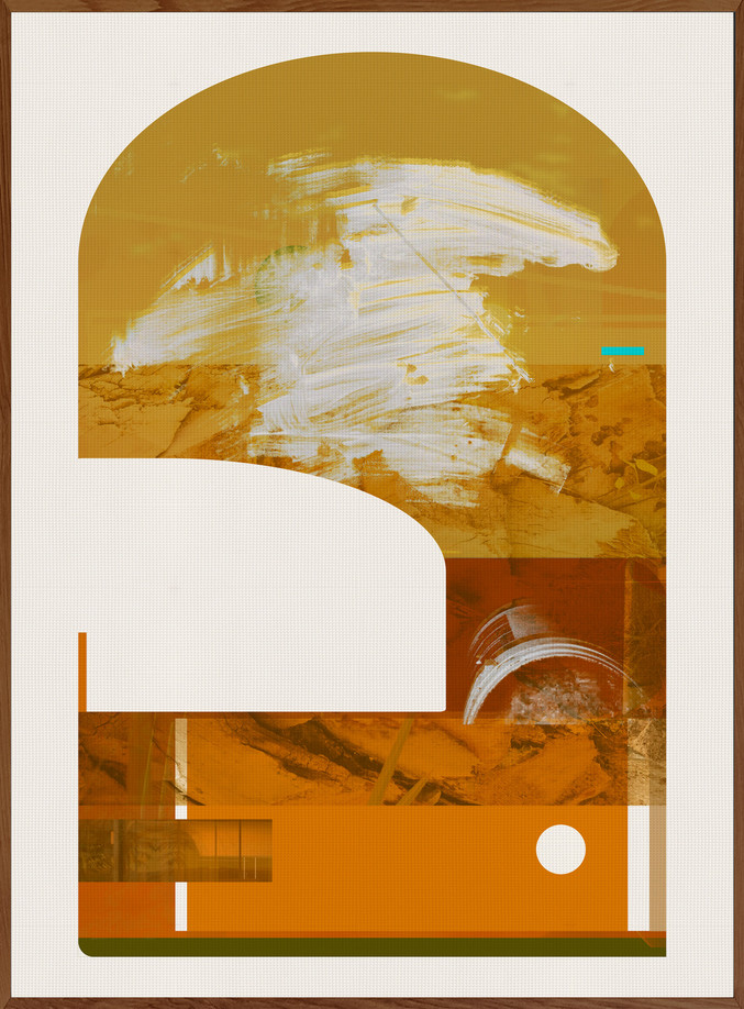 Carlos Sebastiá | Resonancia desplazada (ocres con tensiones en azul I)